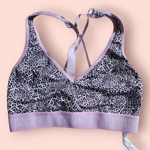 Lavender Leopard Print Victoria's Secret Sports Bra